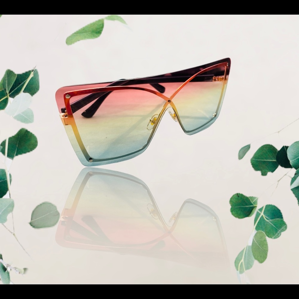 New frameless one piece sunglasses x pattern fashion women sunglasses trends - Picture 2 of 4